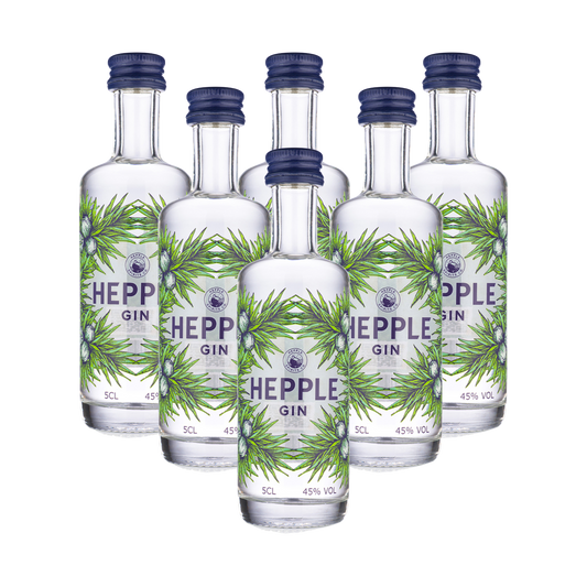 Hepple Gin Miniatures x6